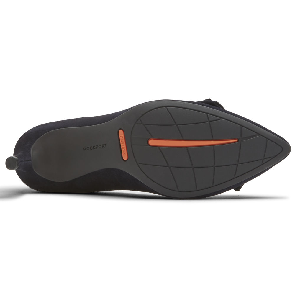 Szpilki Rockport Damskie Granatowe - Total Motion 75Mm Bow - TZ9548612